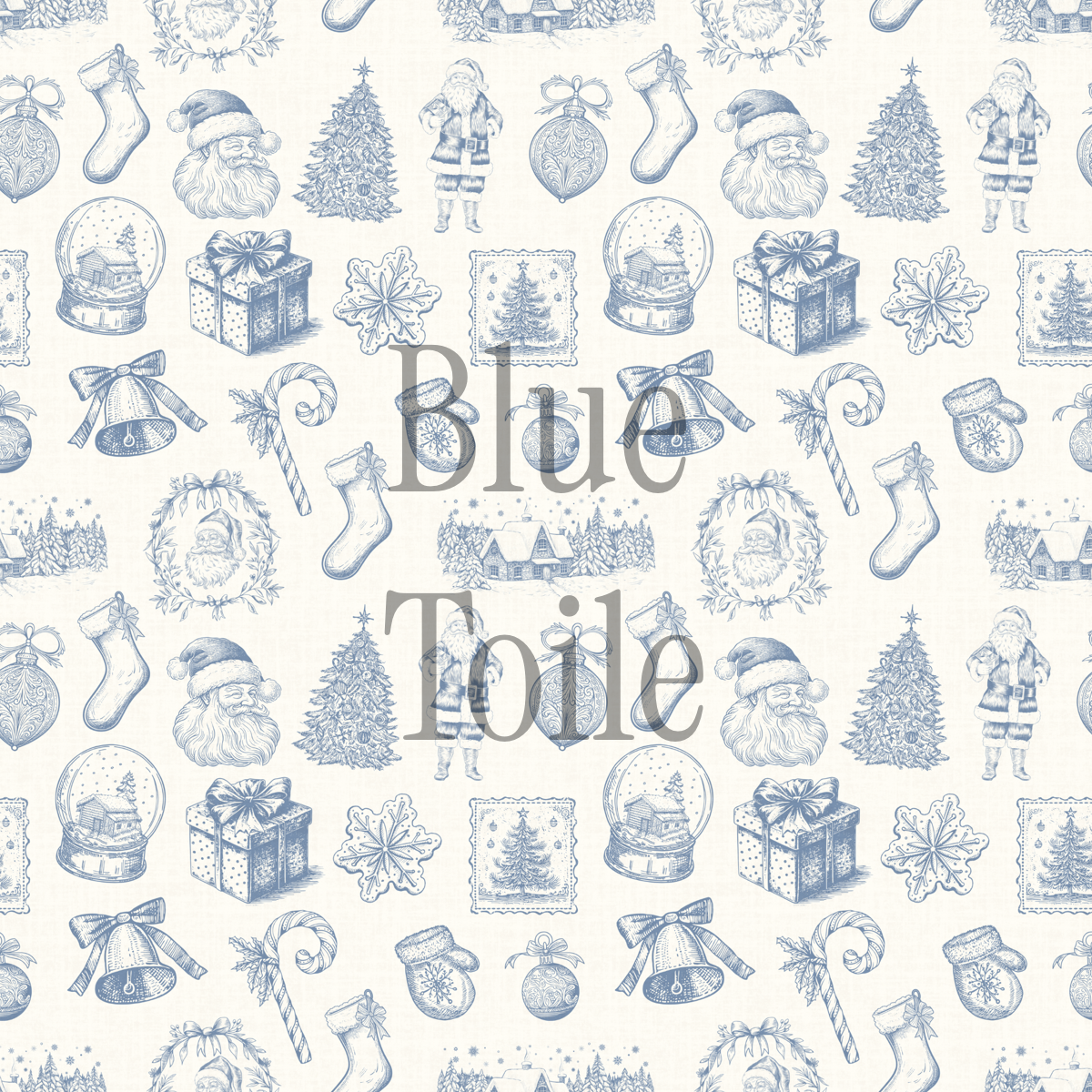 Blue Toile