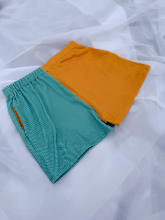 Split comfy shorts