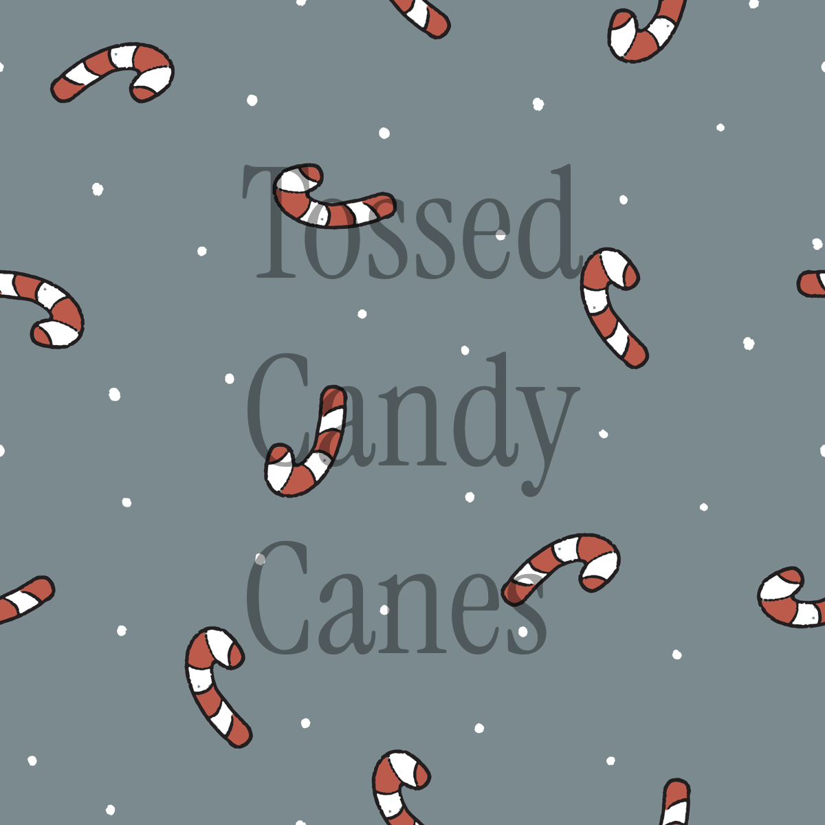 Tossed Candy Canes