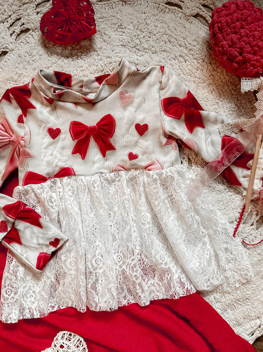 3T lace skirted Peplum